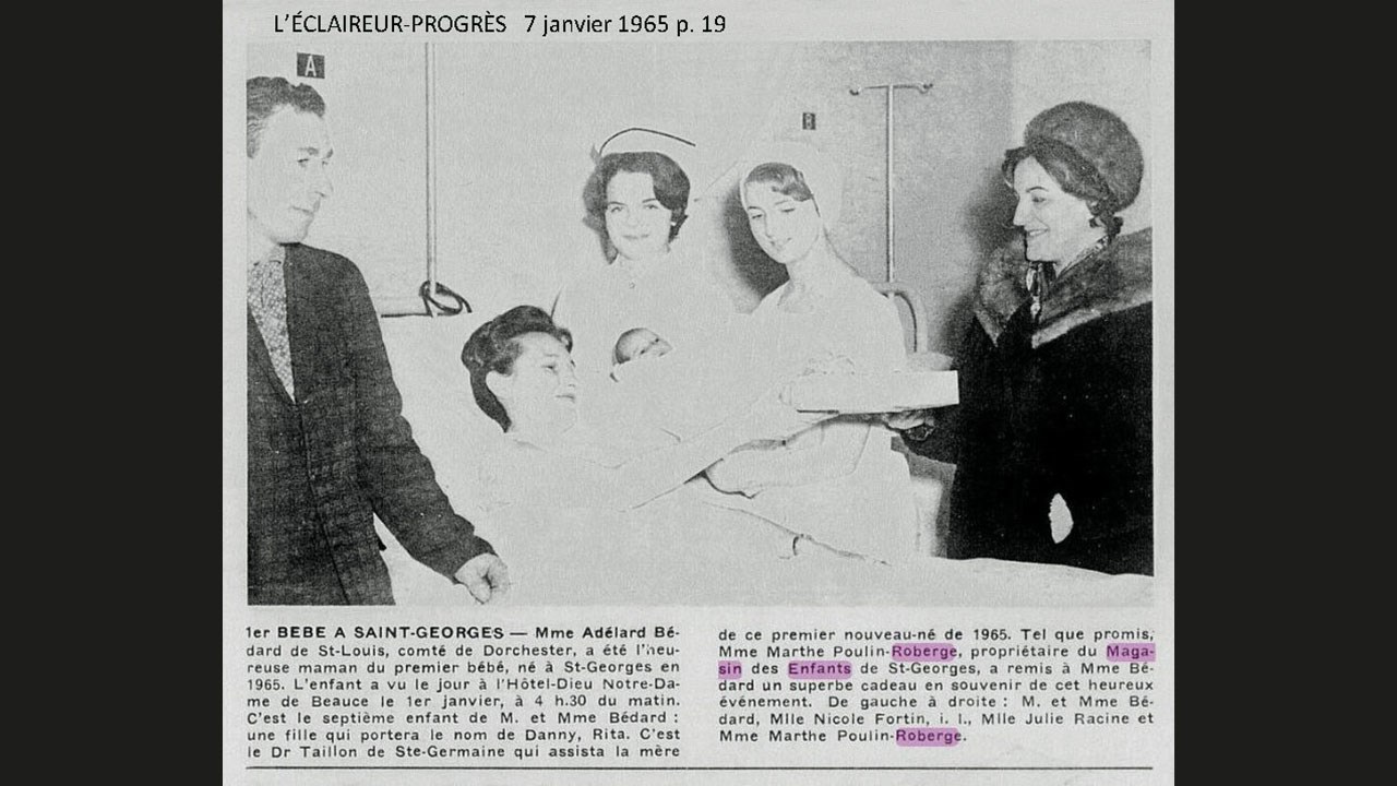 Le magasin des enfants de Mme Roberge sur la première avenue