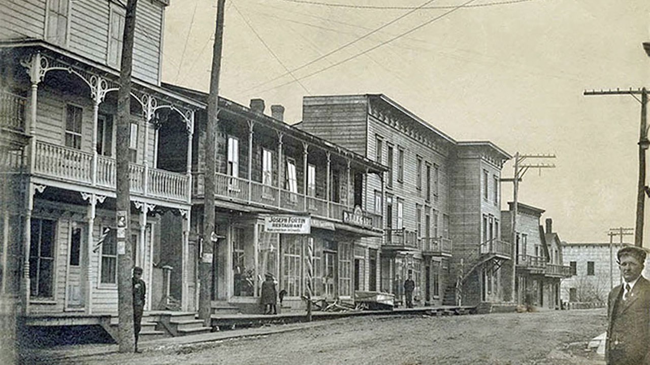 Le centre-ville d'autrefois et d'aujourd'hui