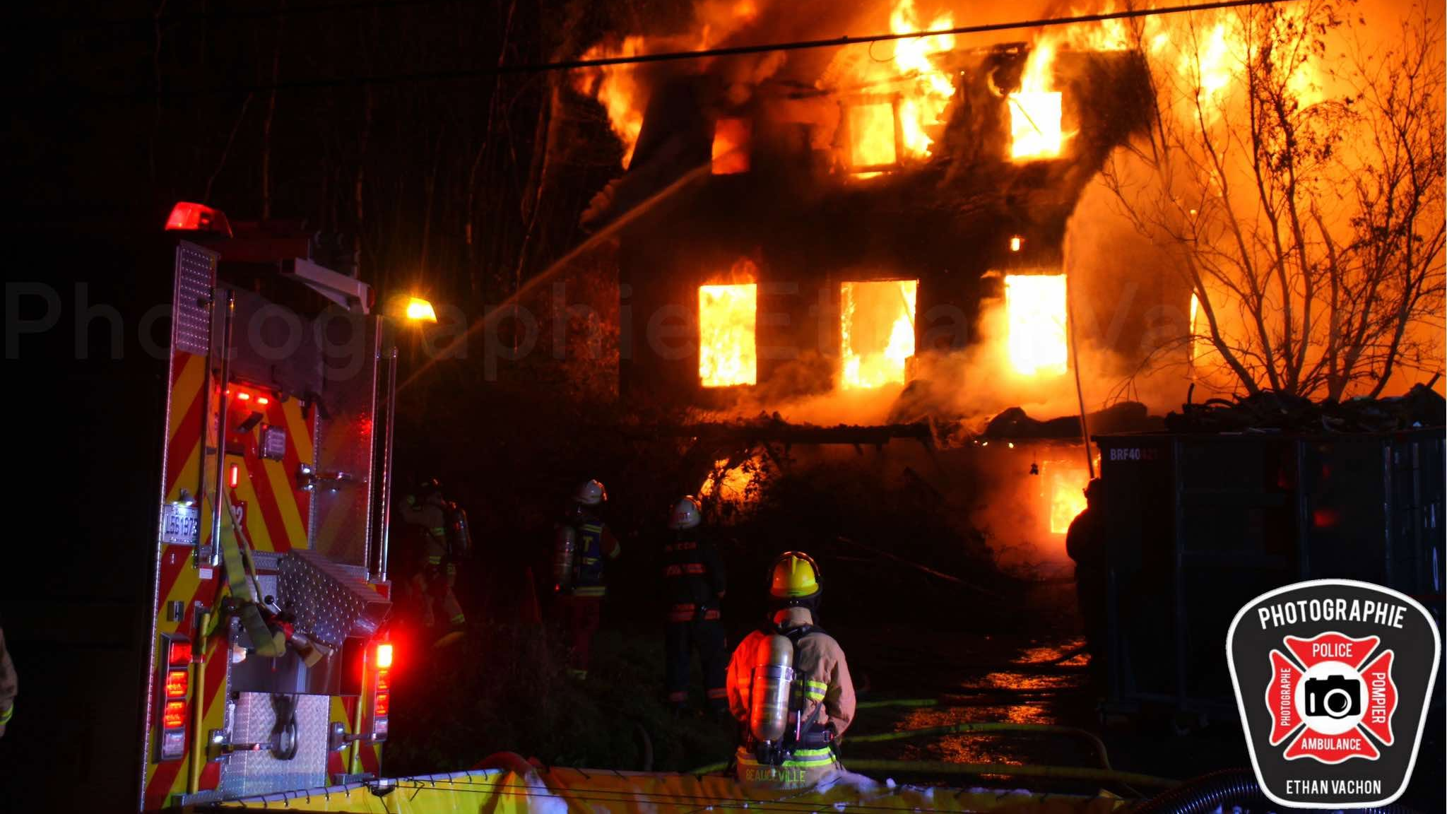 Un incendie suspect détruit une maison à Notre-Dame-des-Pins