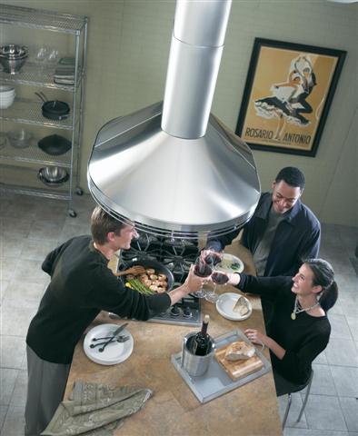 Rehaussez votre îlot de cuisine avec une élégante hotte de cuisinière