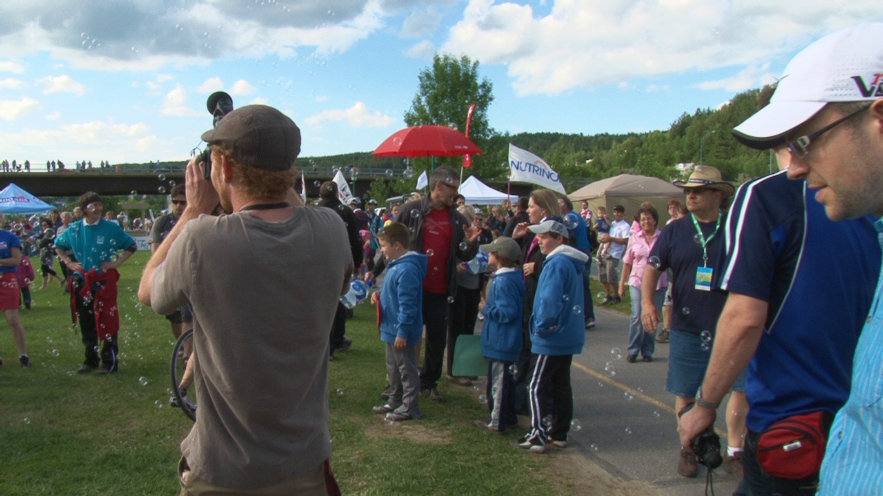 Beauceville accueille chaleureusement les cyclistes du Grand défi Pierre Lavoie