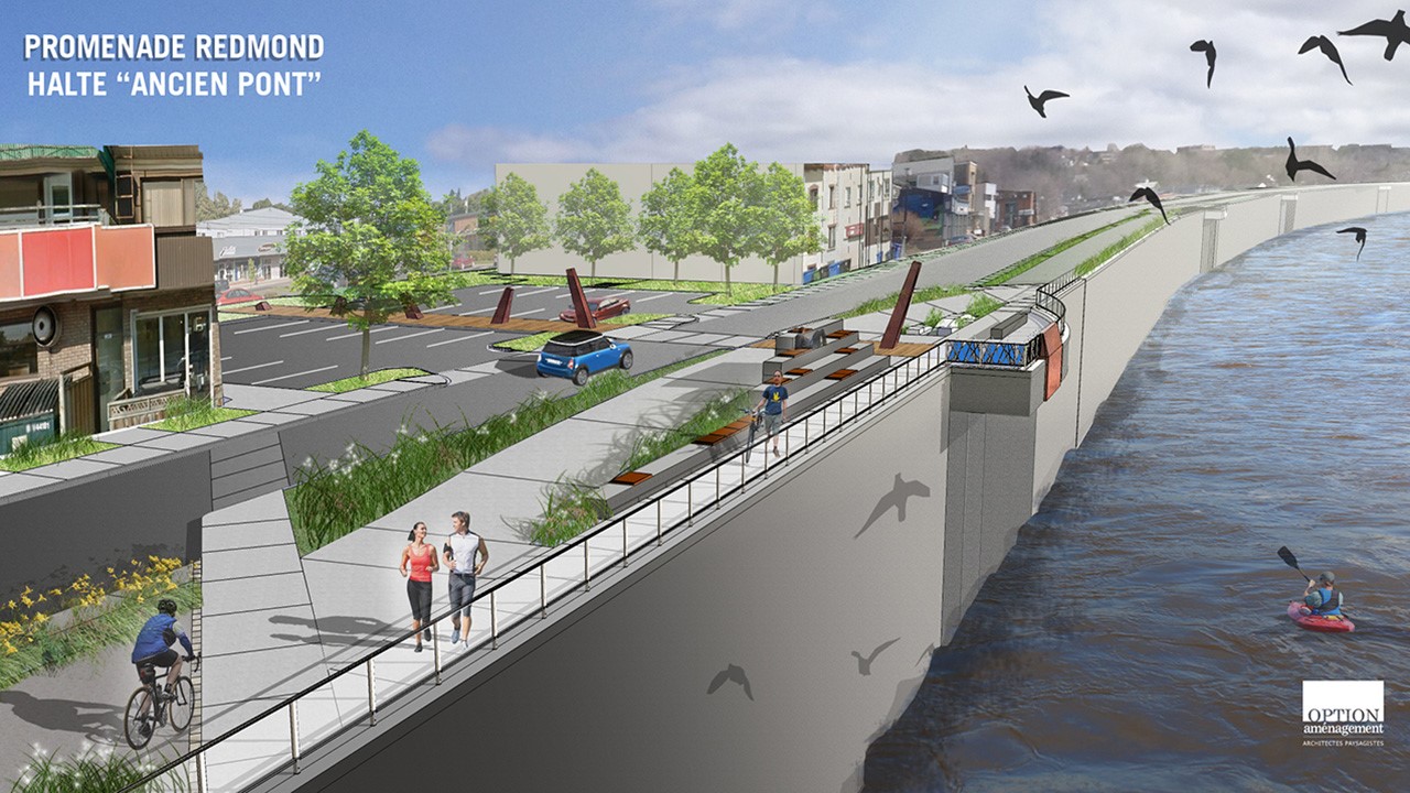 Voilà un concept d'aménagement présenté hier à Saint-Georges.