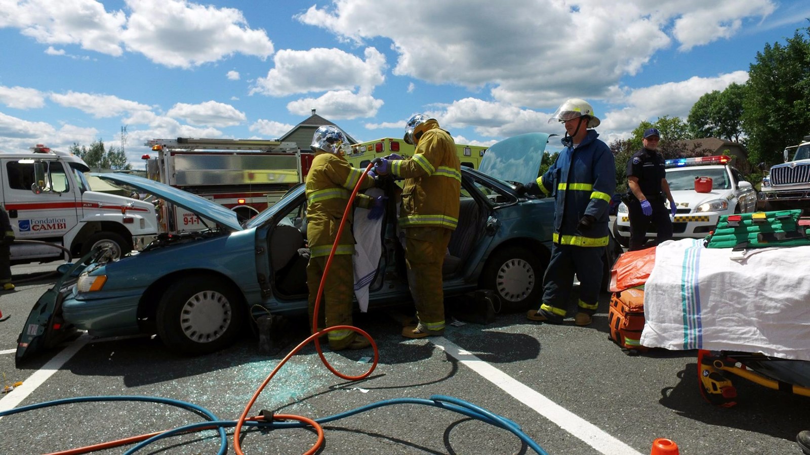 Normand DeLessard présente la journée Urgence des cadettes de la SQ Beauce-Sartigan
