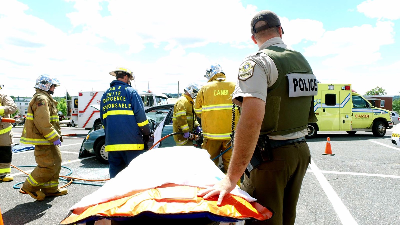 Normand DeLessard présente la journée Urgence des cadettes de la SQ Beauce-Sartigan