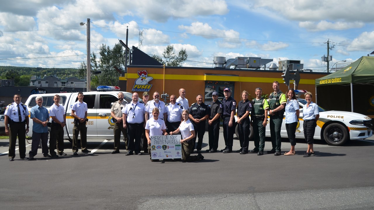 Normand DeLessard présente la journée Urgence des cadettes de la SQ Beauce-Sartigan