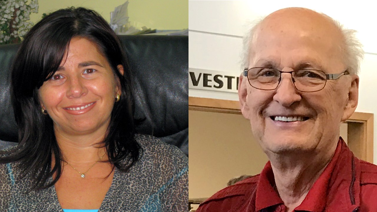 De gauche à droite, Sonia Nadeau, directrice générale de la Société Alzheimer Chaudière-Appalaches et Bernard Poulin, président de la Société Alzheimer Chaudière-Appalaches.