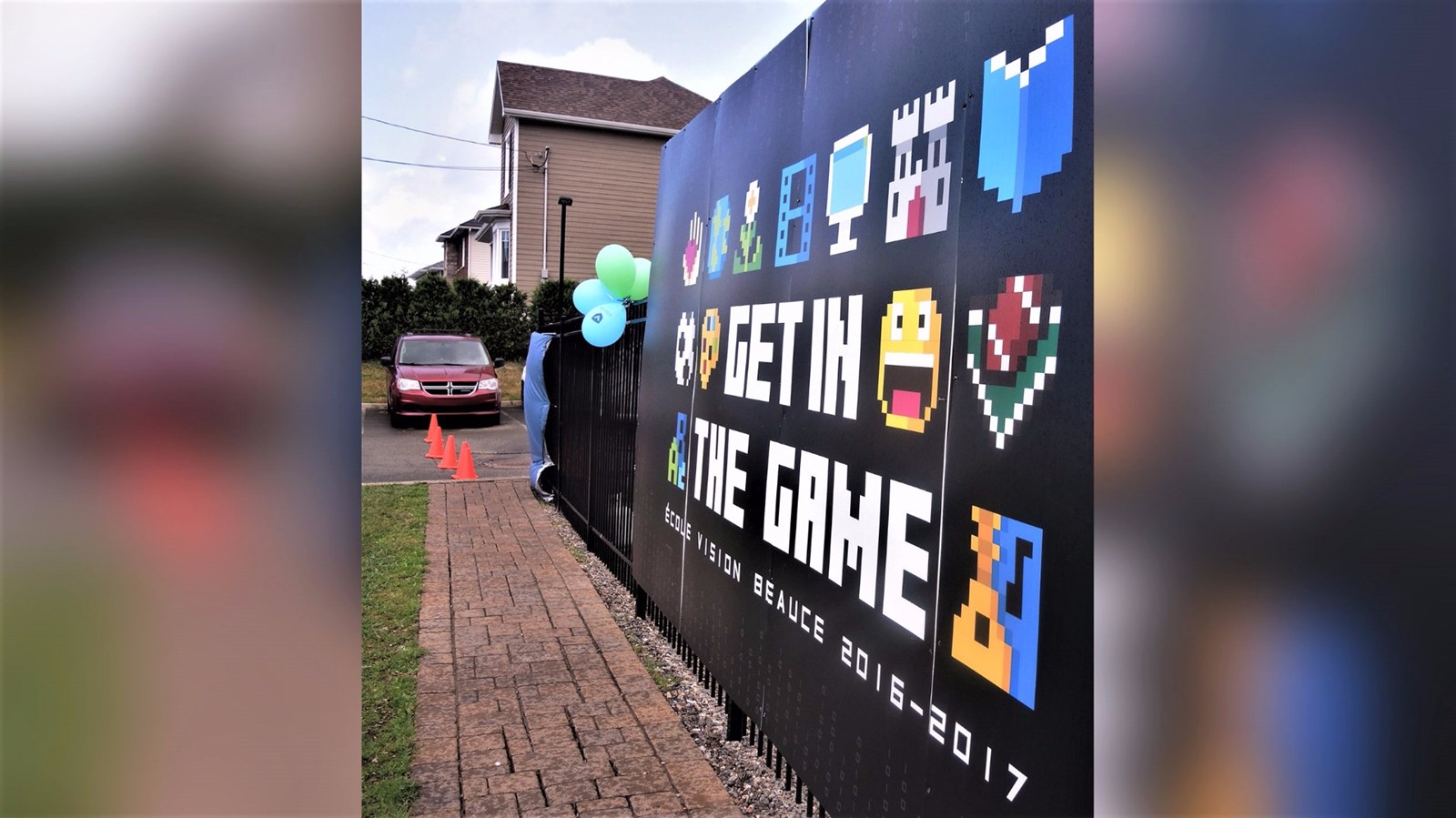 Le thème de l'année scolaire 2016-2017 à l'école Vision Beauce de Sainte-Marie était « Get in the game » et son activité de fin d'année s'intitulait « Enter the game ».