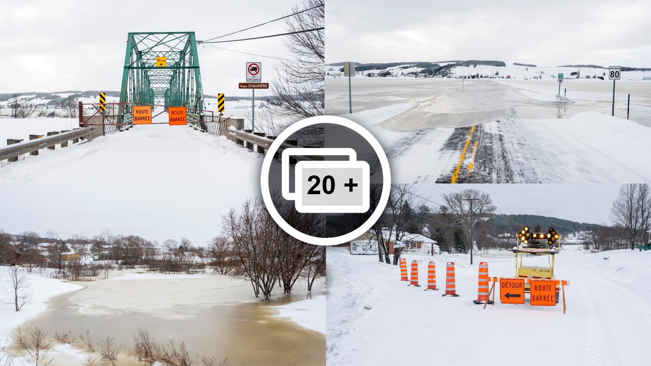 Plusieurs voies de circulation fermées dans la vallée de la Chaudière