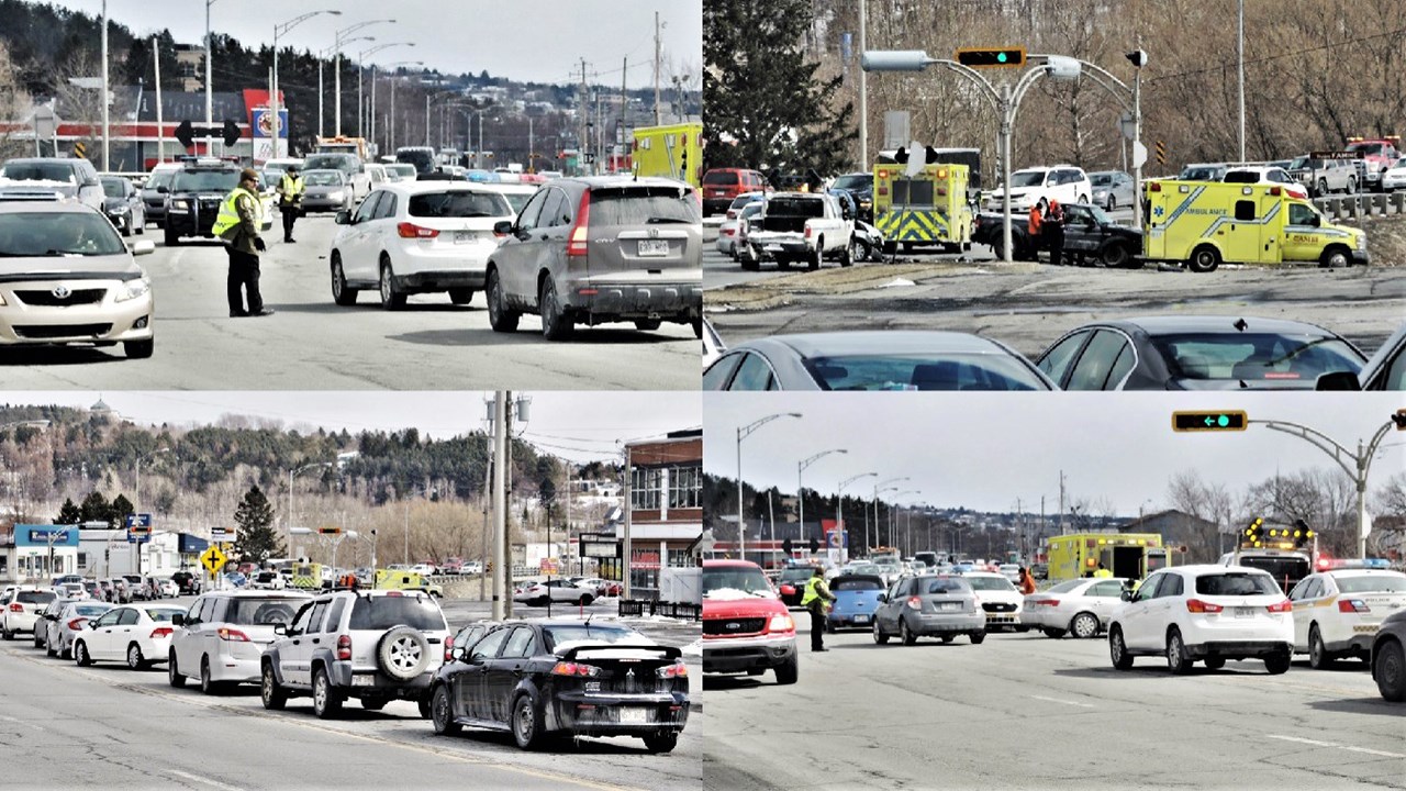 Un accident ralentit la circulation sur le boulevard Lacroix à St-Georges