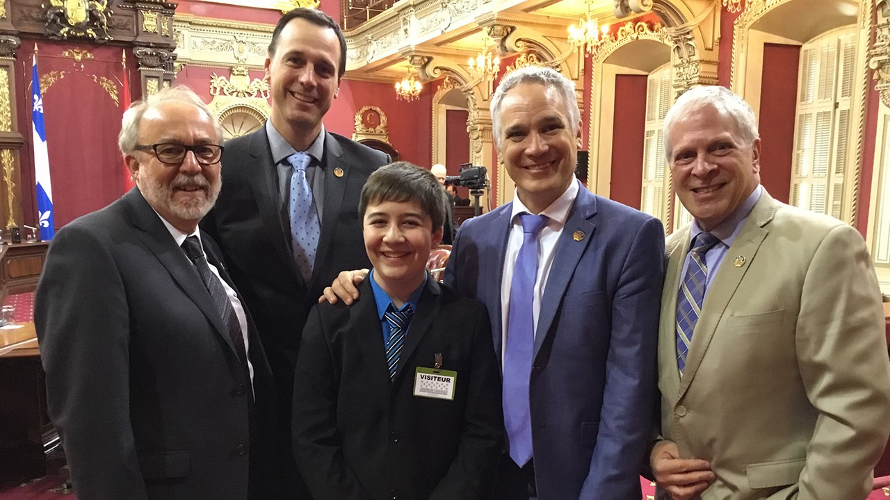 Normand DeLessard présente Samuel Boutin 13 ans de Beauceville