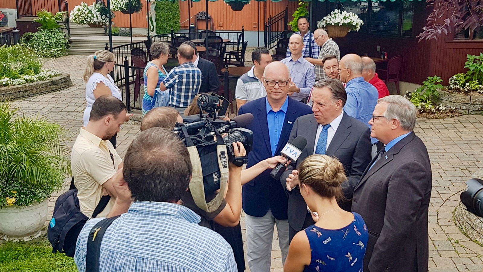 François Legault a présenté à Scott son candidat dans Beauce-Nord