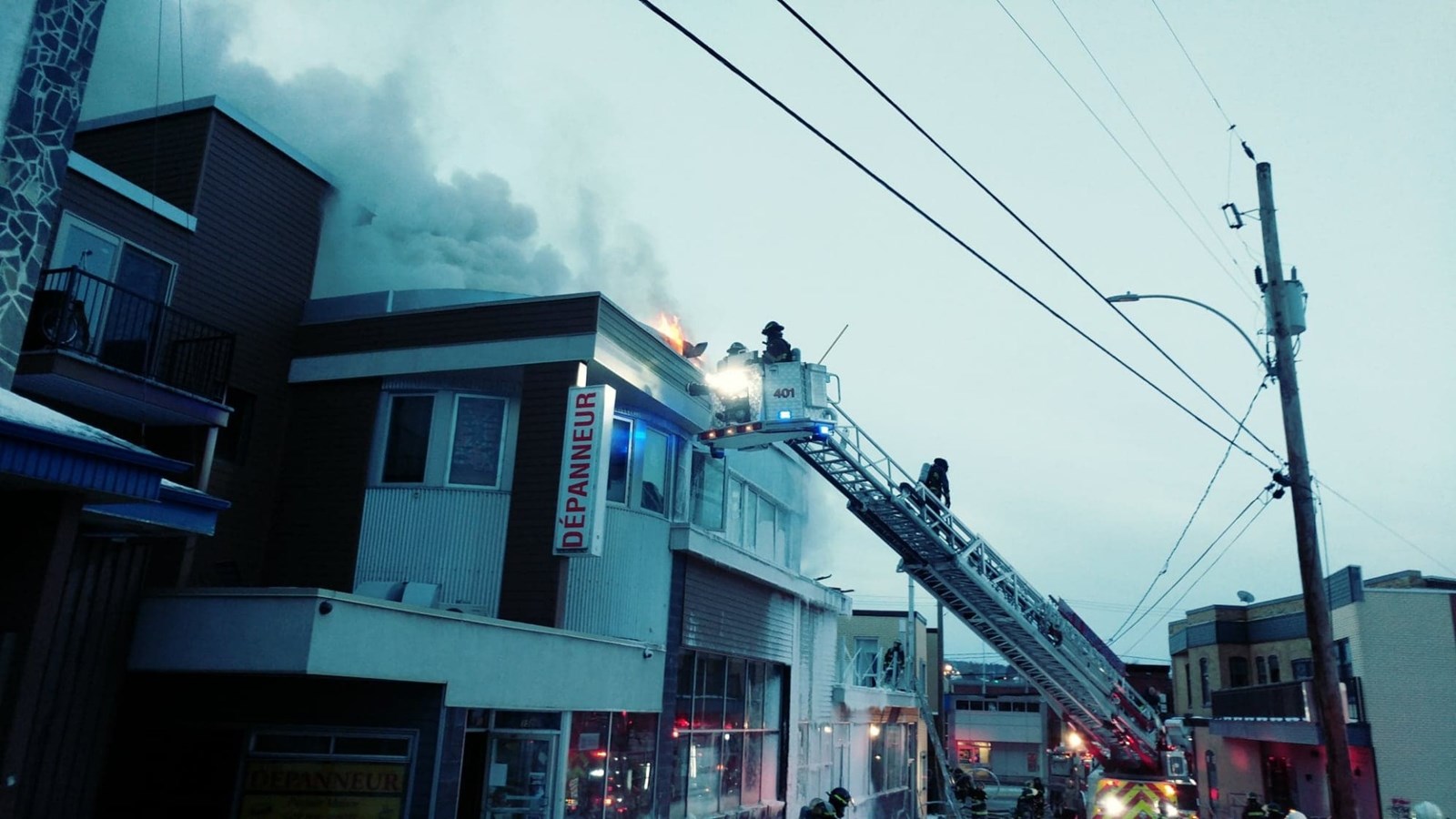Incendie dans la 120e Rue à Saint-Georges