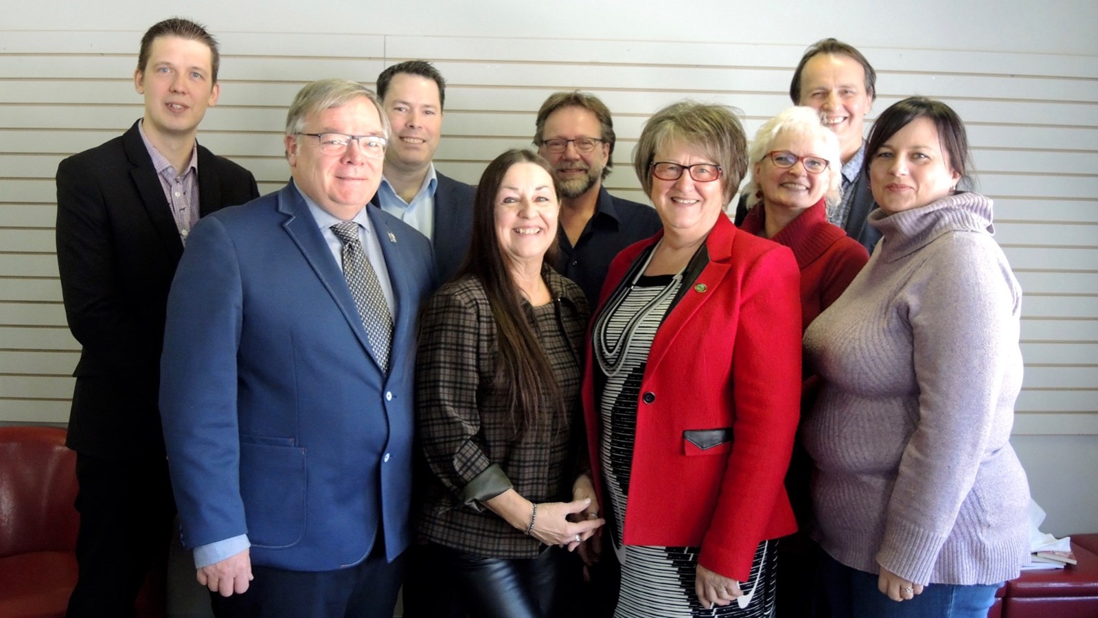 Eric Poulin, Luc Provençal, Pierre Rodrigue, Luce Dallaire, Jean-Guy Morin, Ghislaine Doyon, Chantal Duquet, Denis Lafontaine et Catherine Duchesne.