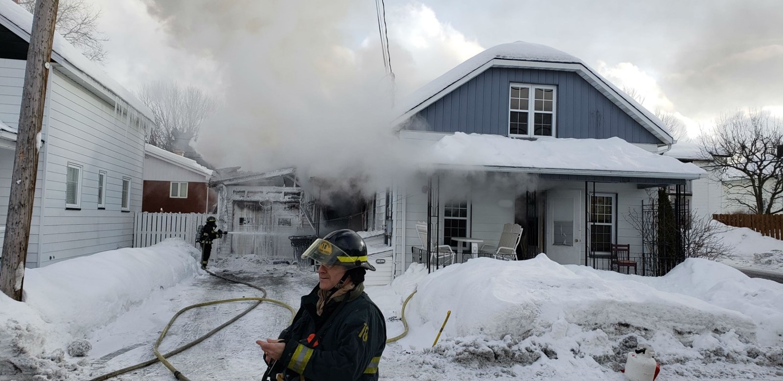 VIDÉO : Un incendie dans l'Ouest de Saint-Georges