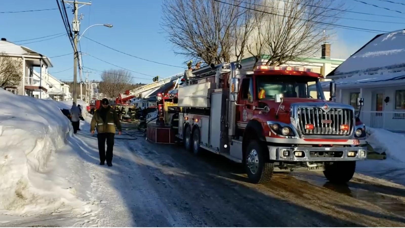 Un deuxième feu de résidence à East Broughton