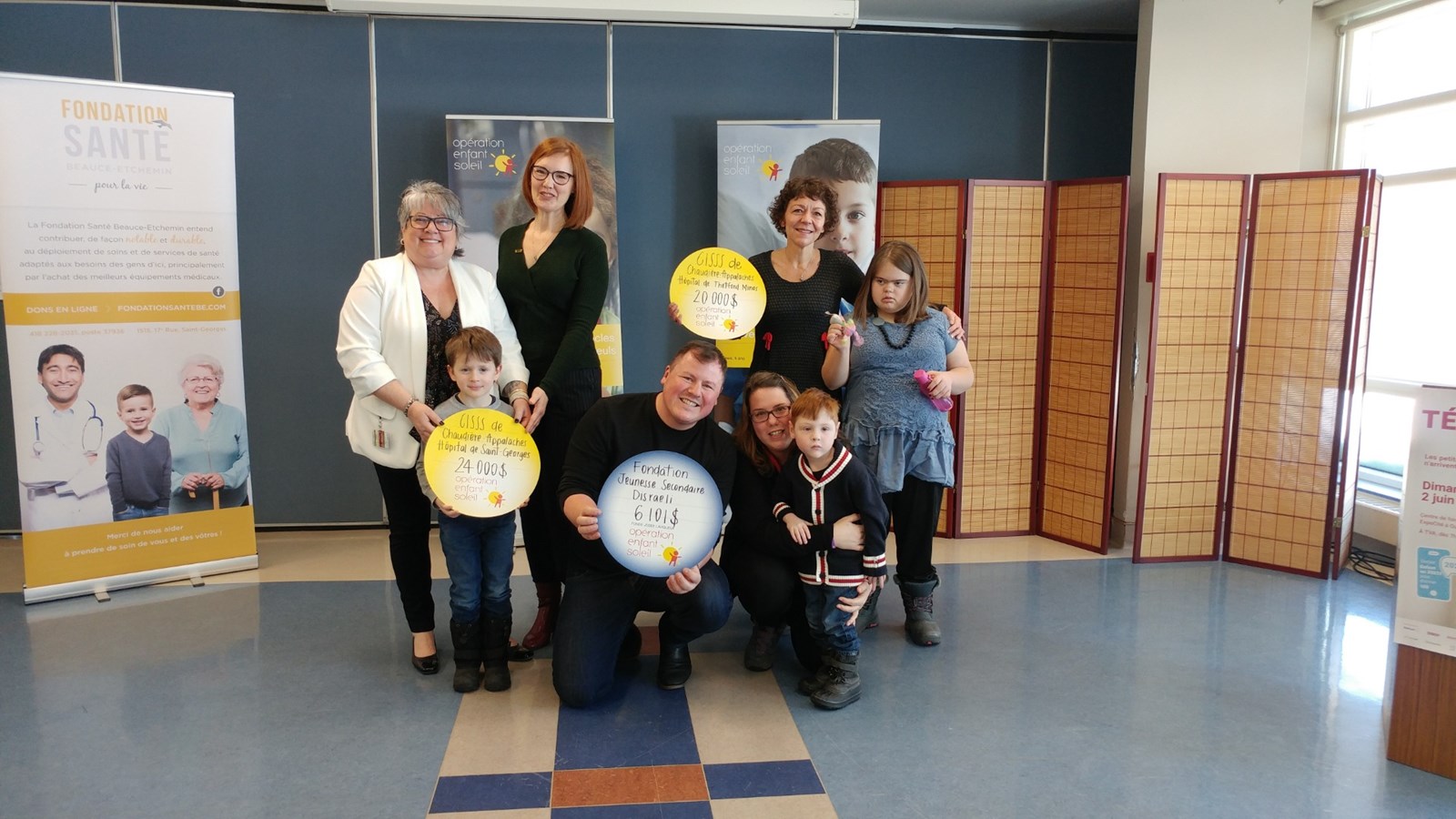 Opération Enfant Soleil : 50 101 $ remis pour les enfants de Chaudière-Appalaches