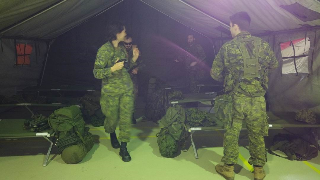 Normand DeLessard présente les portes ouvertes au manège militaire de Beauceville 2019