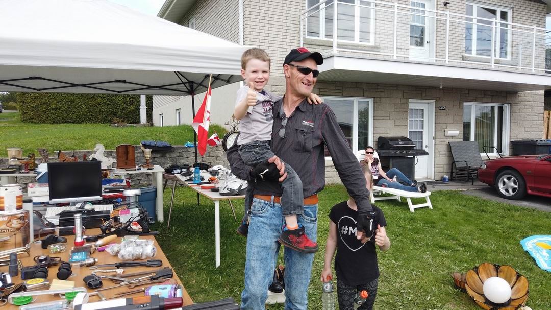 Normand DeLessard présente la ventes de garage de Saint-Georges 2019
