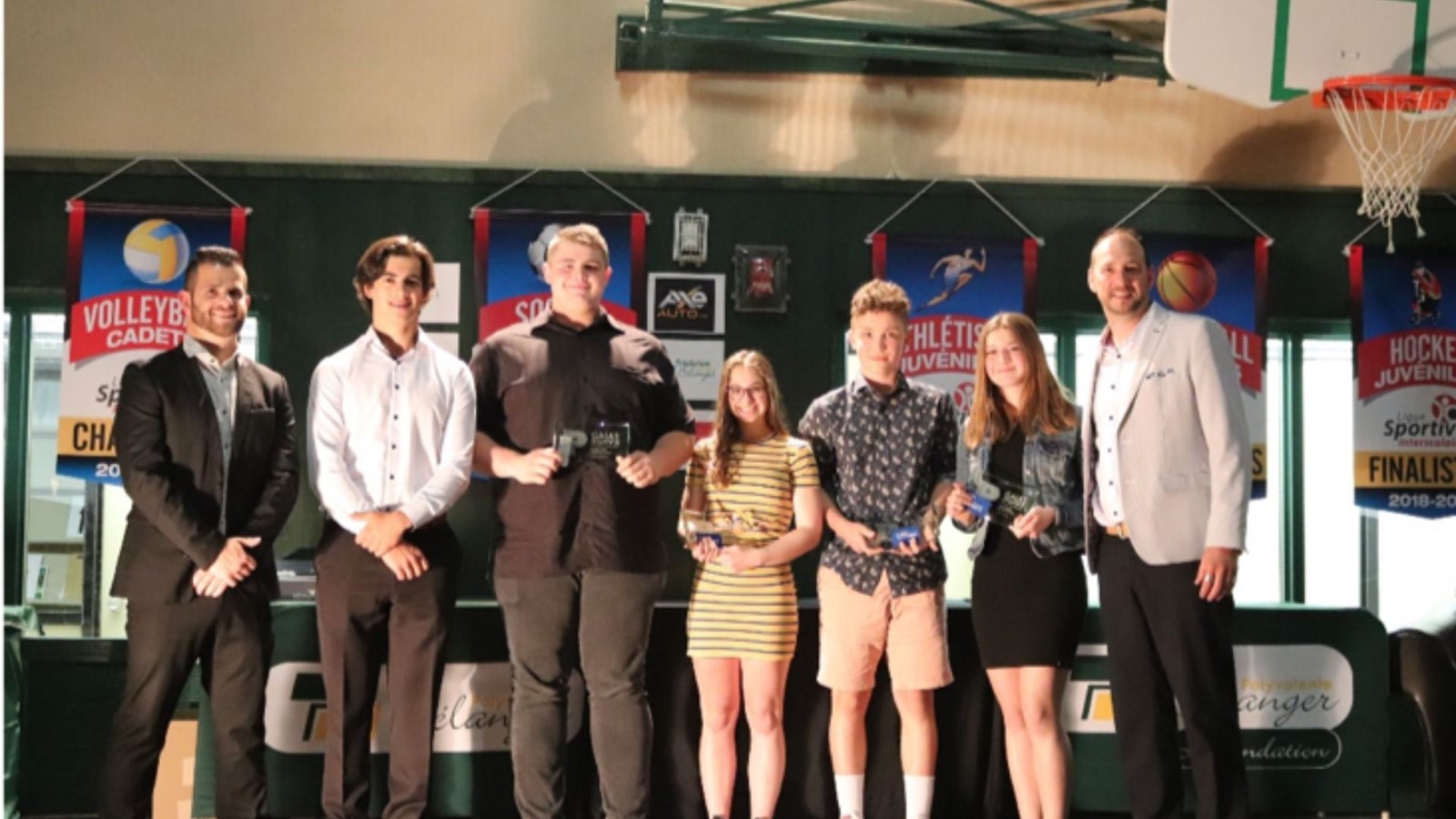 Les athlète de la Polyvalente Bélanger à l'honneur au 12e gala sportif