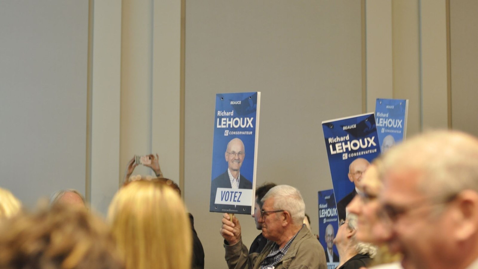 De nombreux partisans étaient présents