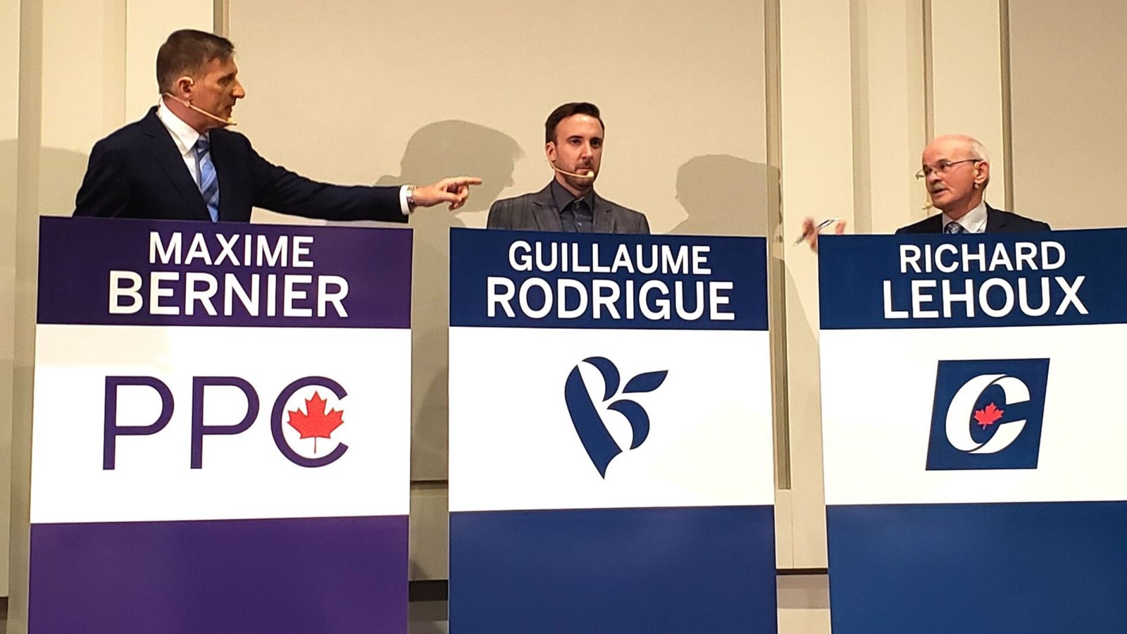 Débat électoral en Beauce : Maxime Bernier attaqué de toute part