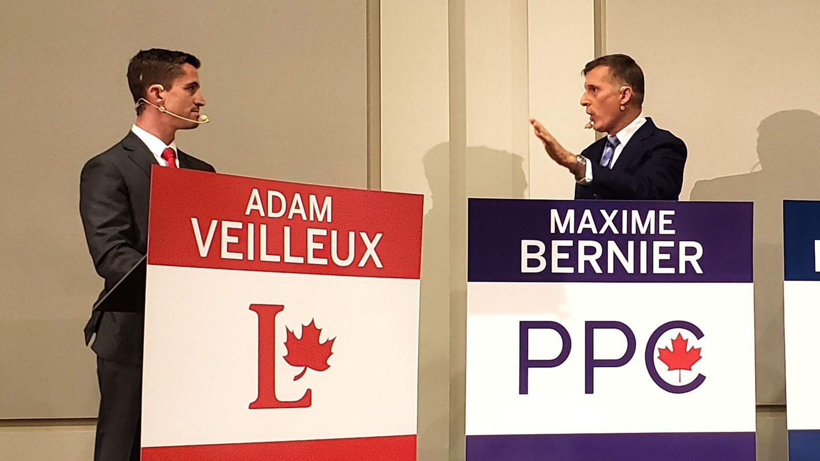Débat électoral en Beauce : Maxime Bernier attaqué de toute part