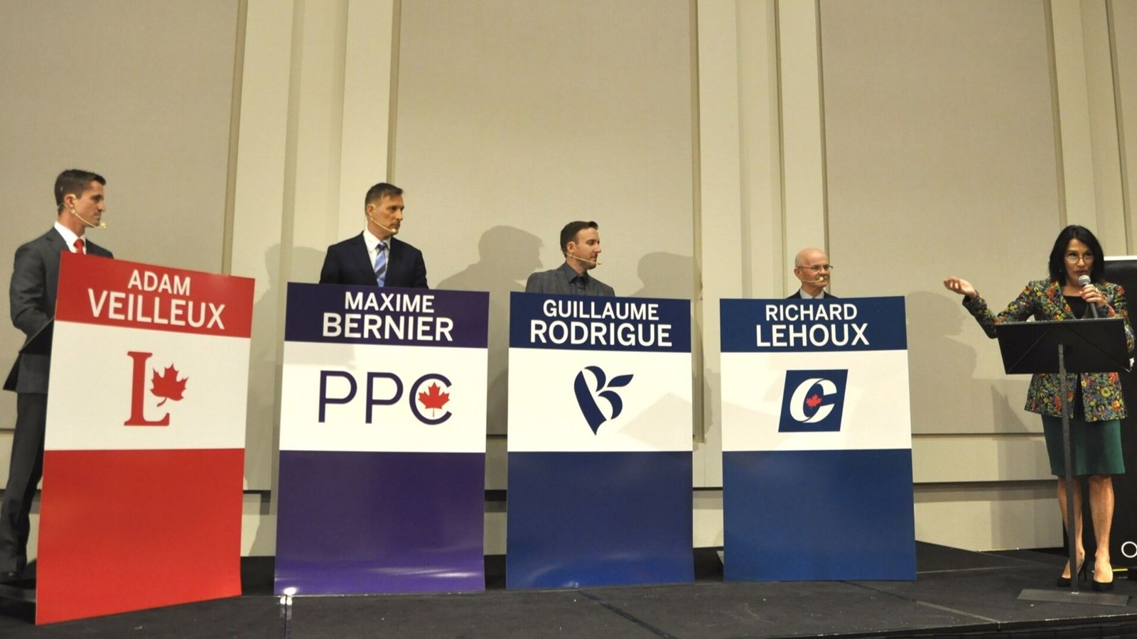 Débat électoral en Beauce : Maxime Bernier attaqué de toute part