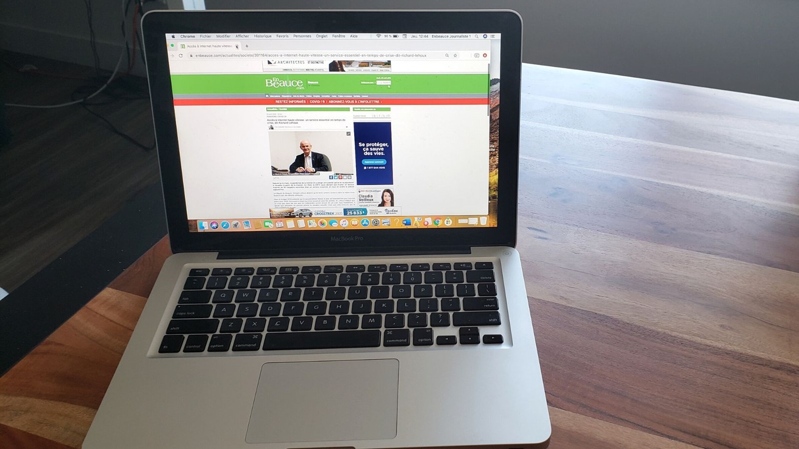 Accès à Internet haute vitesse: un service essentiel en temps de crise, dit Richard Lehoux