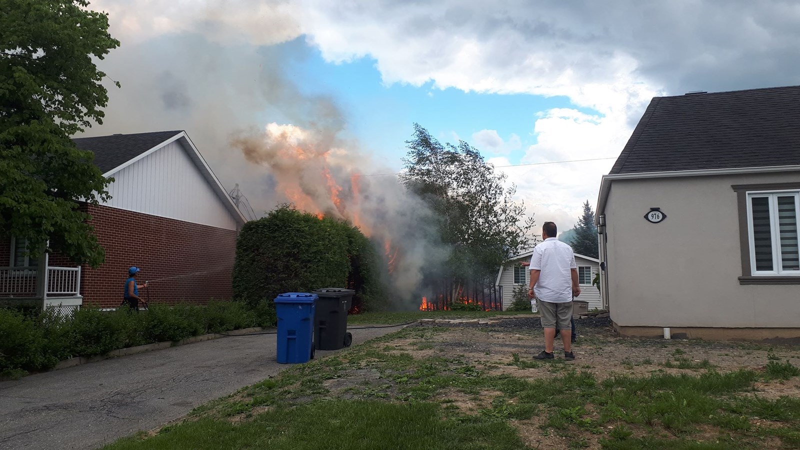 Feu en cours à Saint-Georges