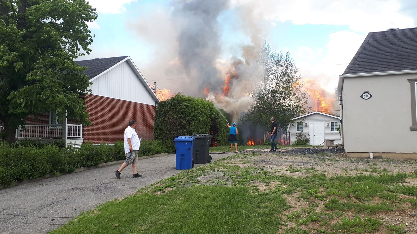 Feu en cours à Saint-Georges