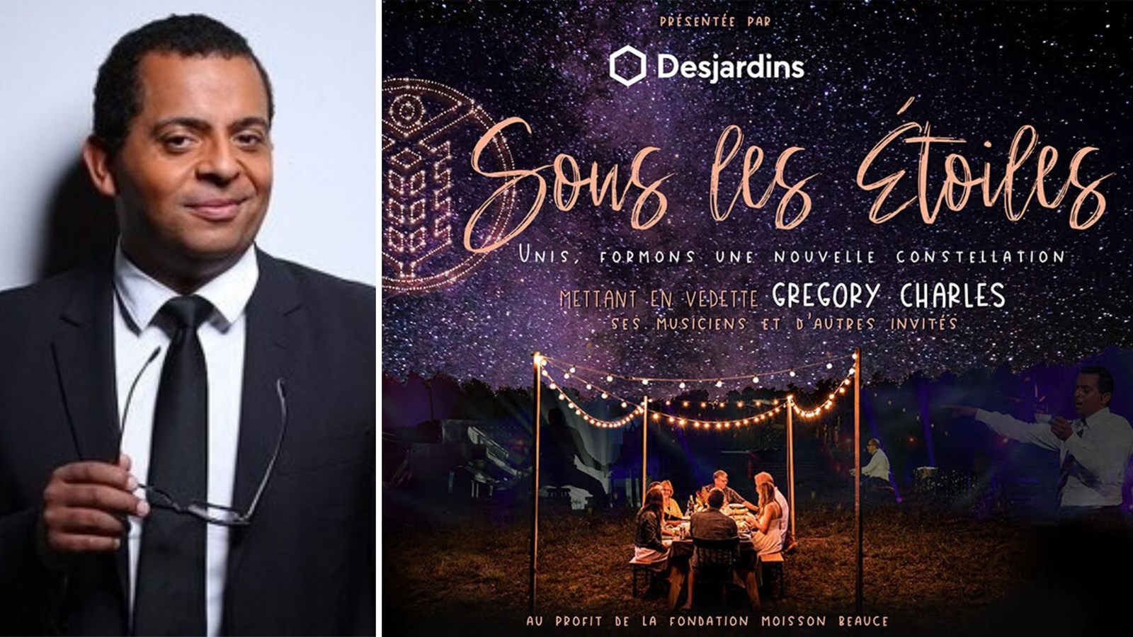 Gregory Charles en vedette pour un souper-spectacle virtuel de la Fondation Moisson Beauce