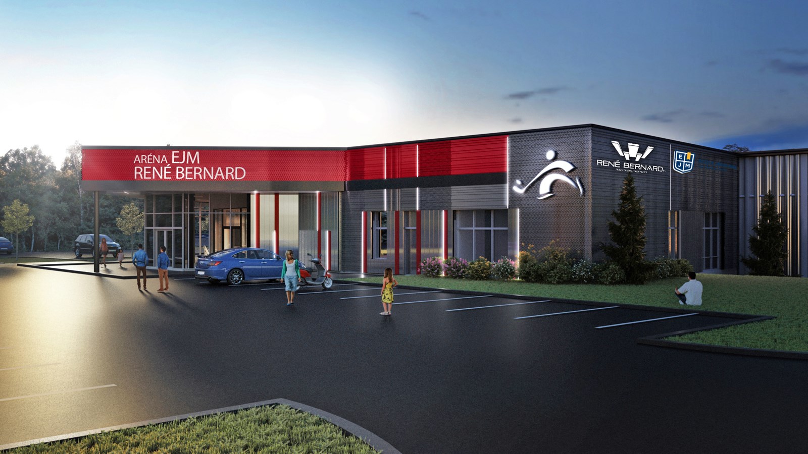 Beauceville: le nouvel aréna portera le nom EJM/René-Bernard