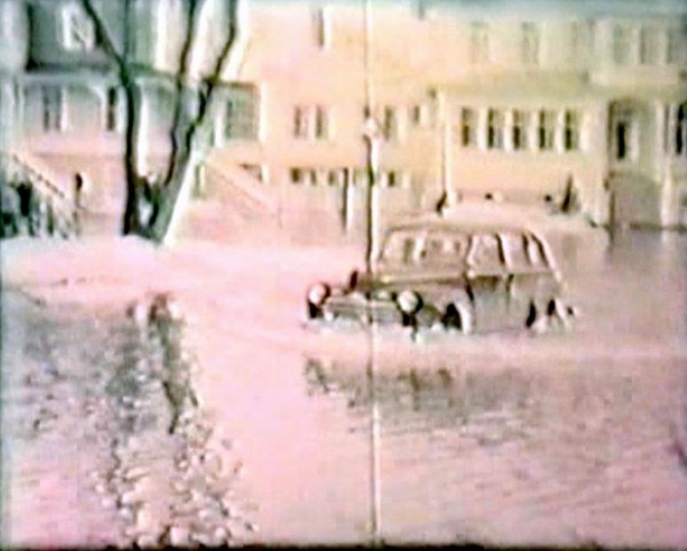 Normand DeLessard présente une débâcle à Beauceville dans les années 50s