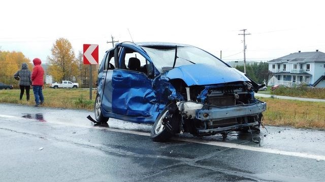 Collision entre deux véhicules à Beauceville vendredi