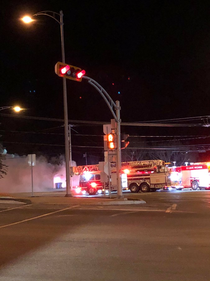 Feu de résidence à Saint-Georges