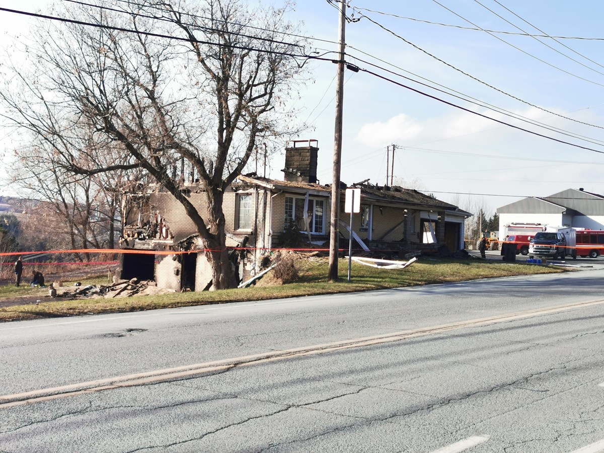Incendie à Saint-Georges: la maison est une perte totale