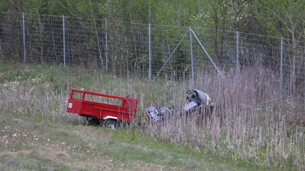 Sortie de route sur l'A-73 : le motocycliste est hors de danger