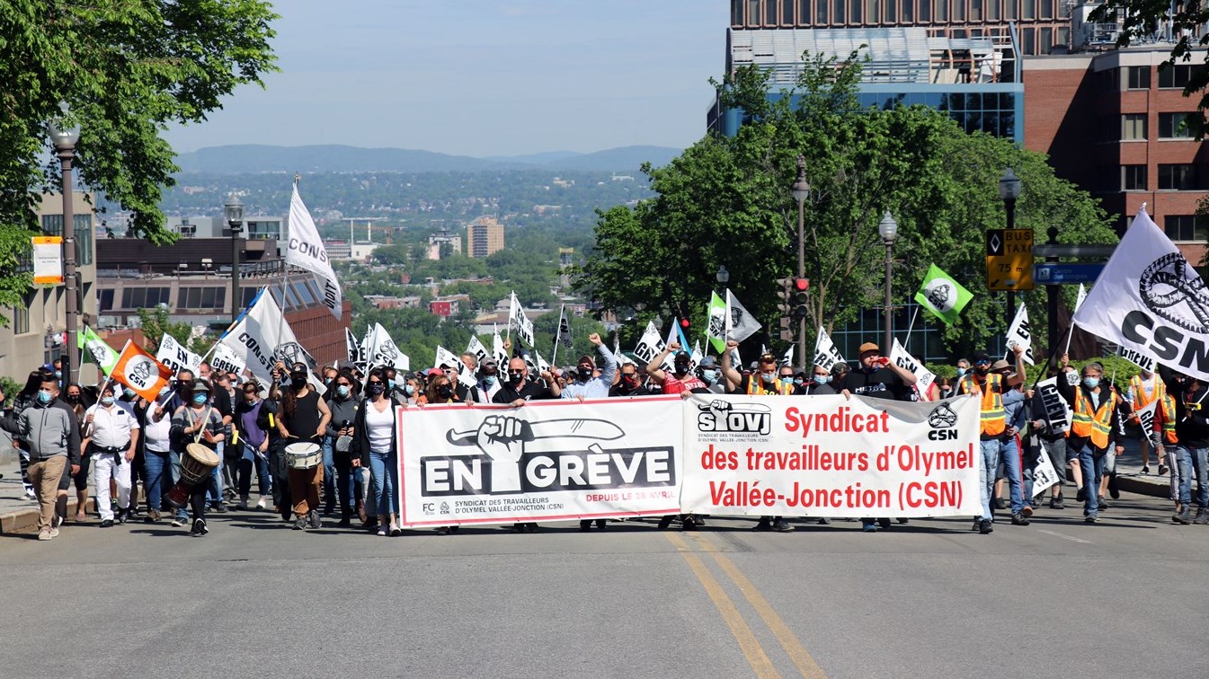 Grève à Olymel: le syndicat s’oppose aux reculs de la loi sur la santé et la sécurité au travail
