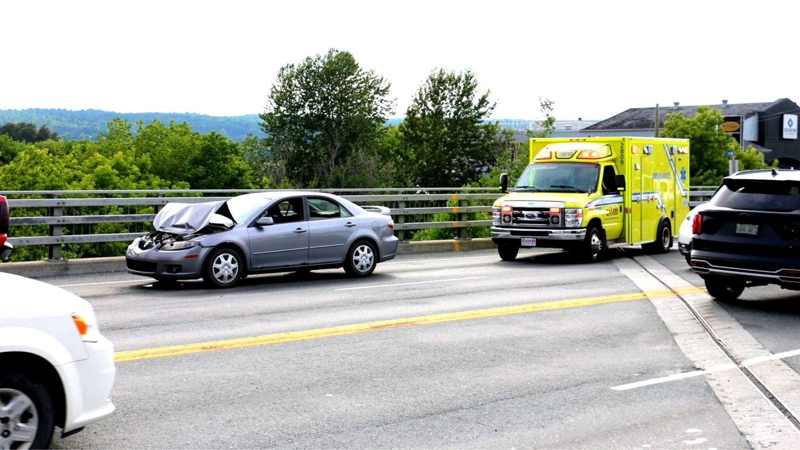 Accident sur le pont de la Famine