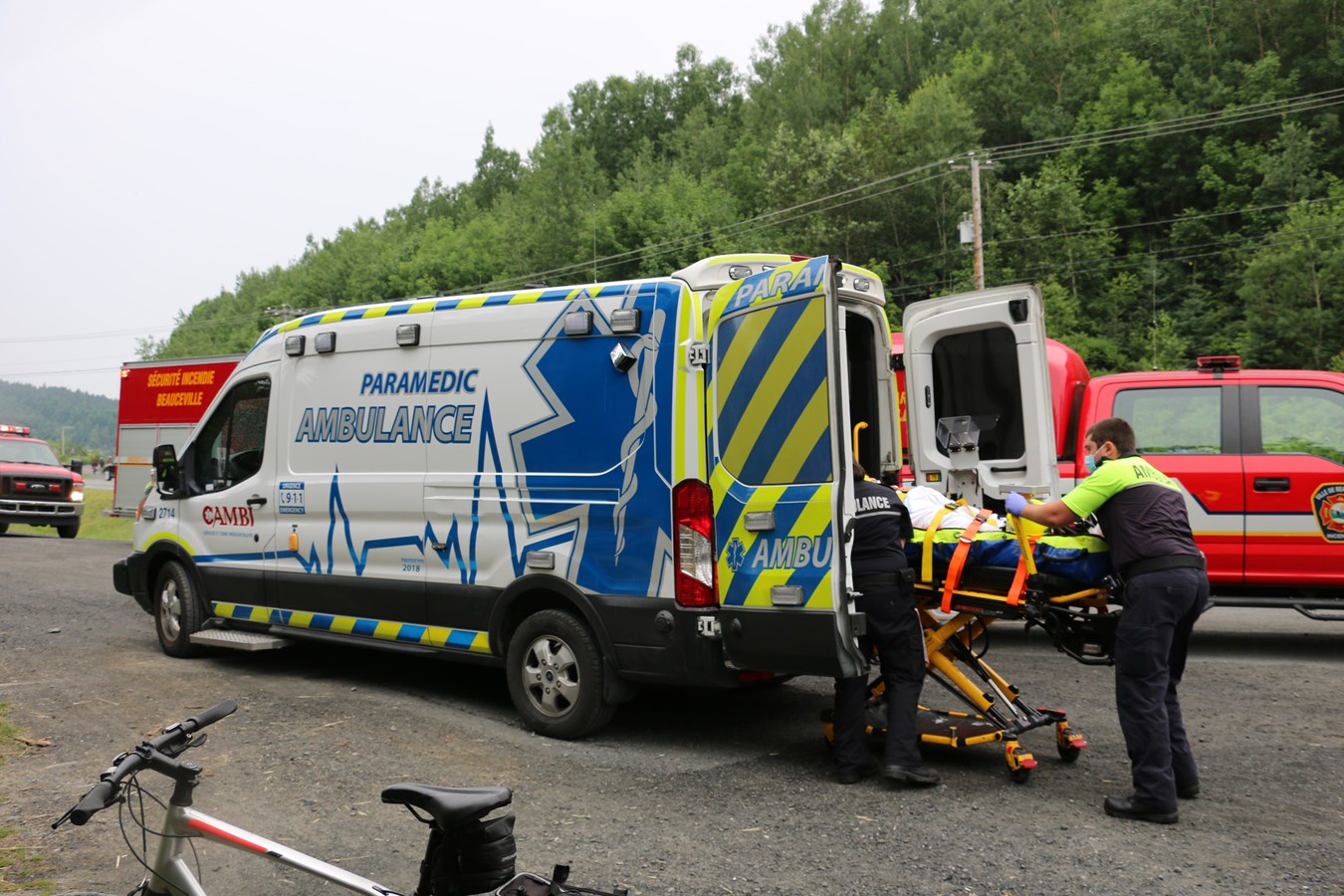 Un cycliste secouru à Beauceville