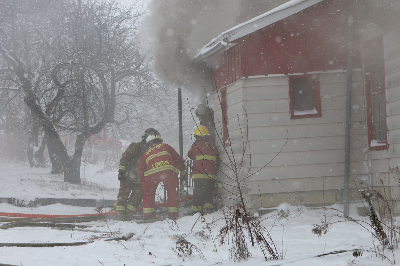 Un bon exercice de mise à feu pour les pompiers de Lambton