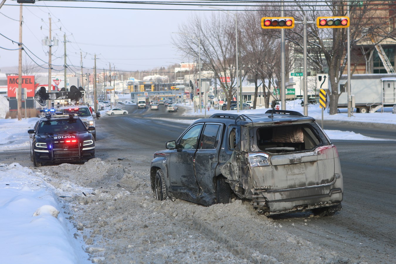 Deux accidents à Saint-Georges ce matin