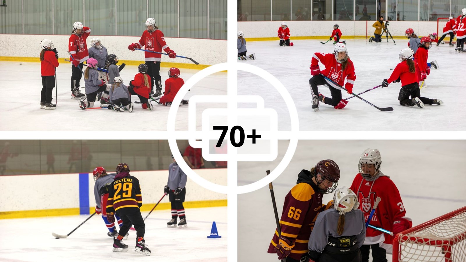 Des étoiles dans les yeux des jeunes hockeyeuses