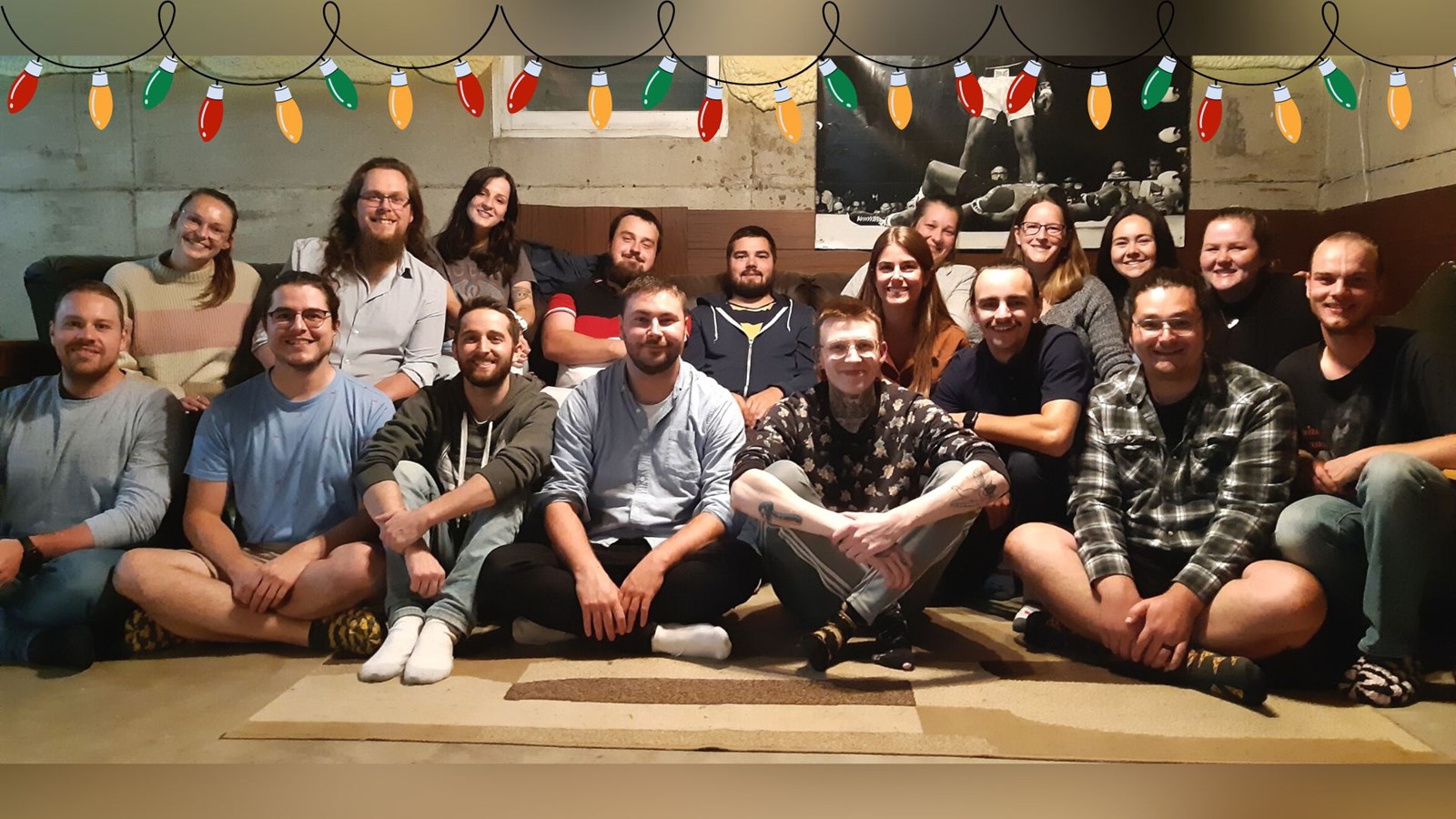 Un match d'improvisation en pyjama de Noël