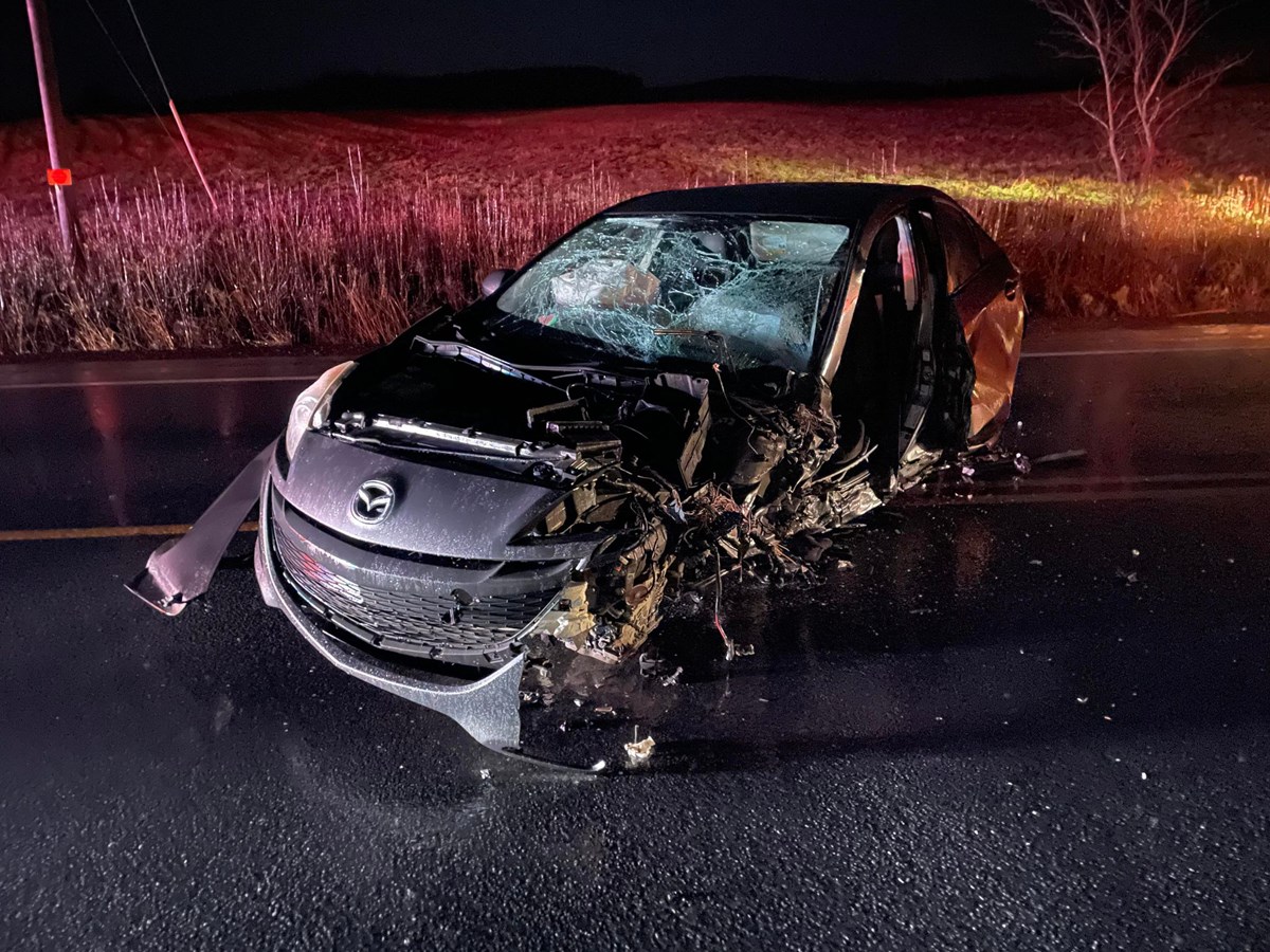 Accident impliquant quatre véhicules sur la route 204