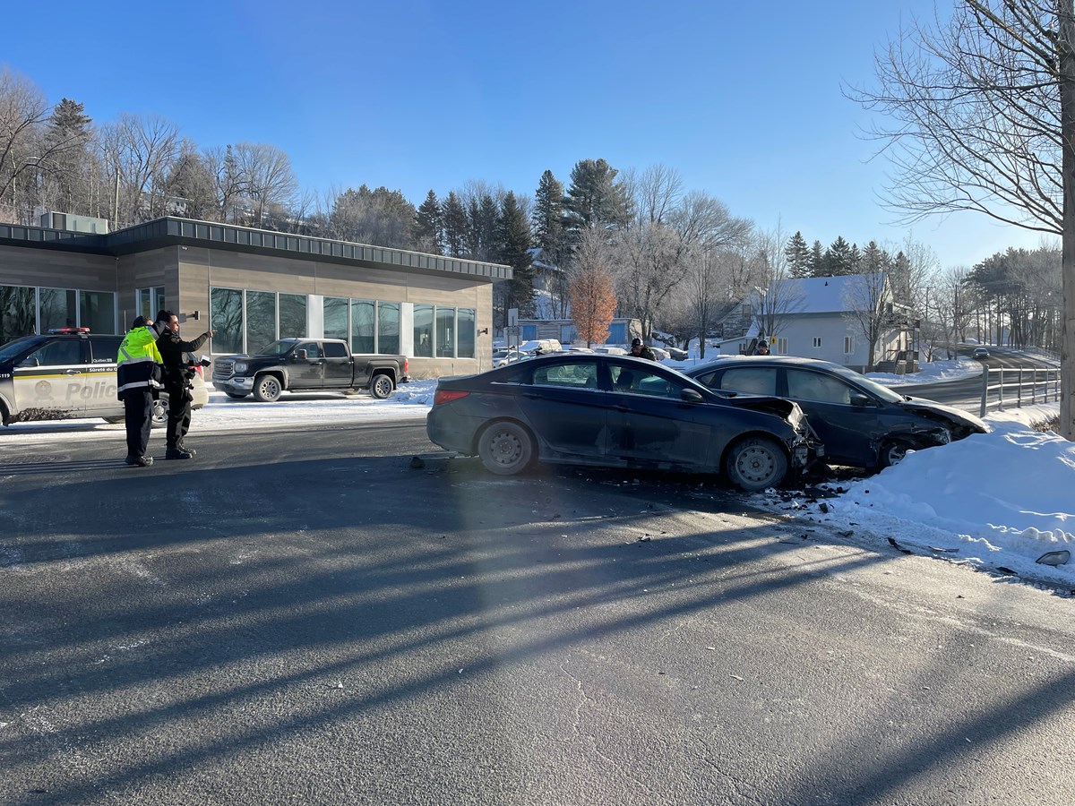 Collision entre deux véhicules à Saint-Georges