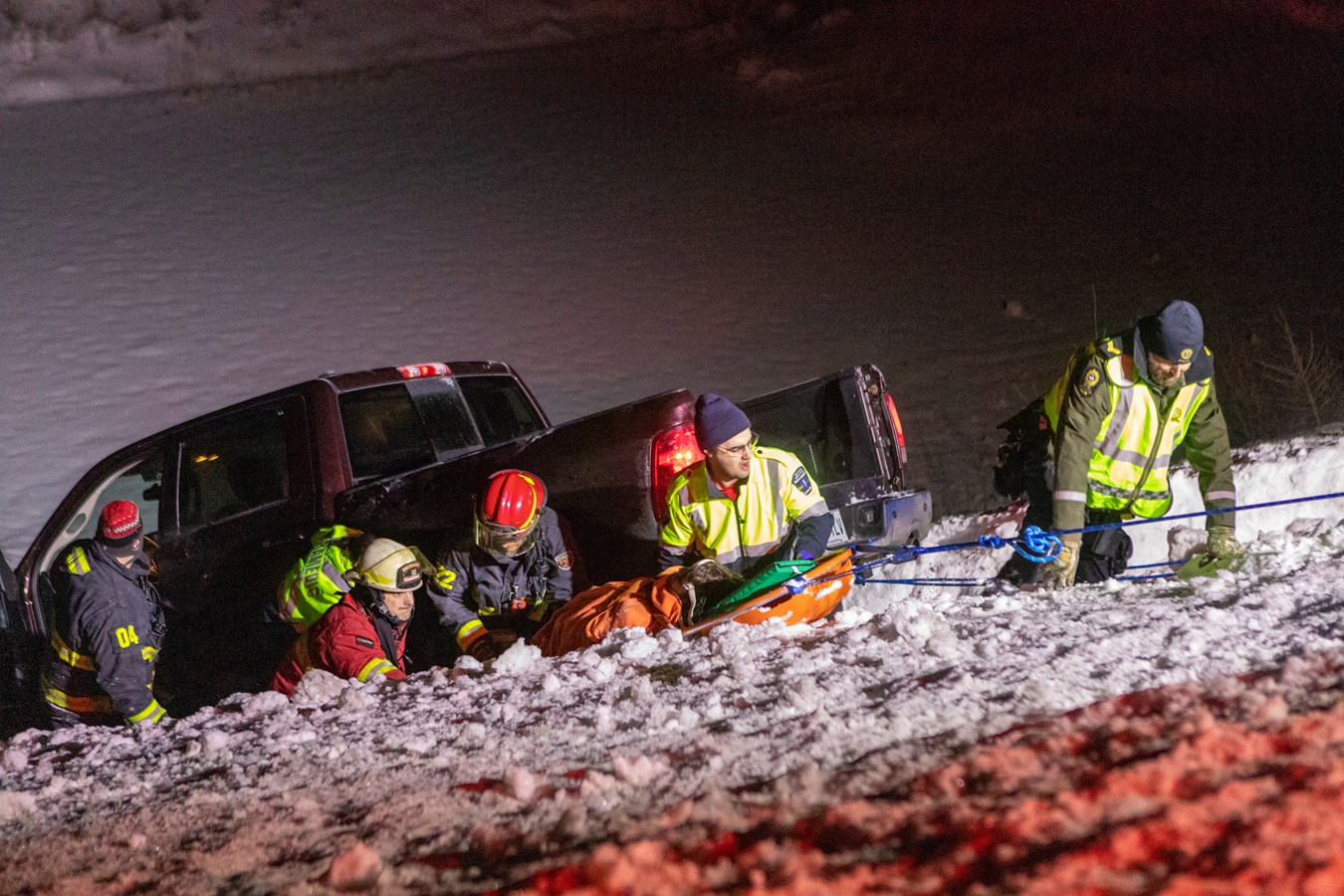 Une sortie de route a eu lieu la nuit dernière sur l'A73 Nord