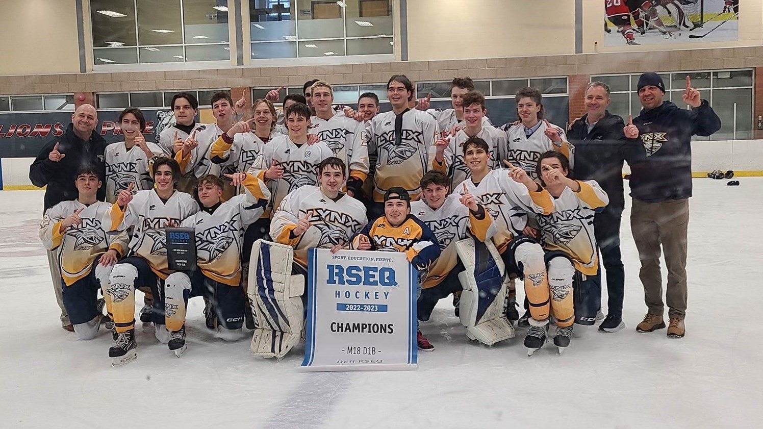 Hockey: les Lynx sacrés champions du Défi RSEQ Montréal 2023