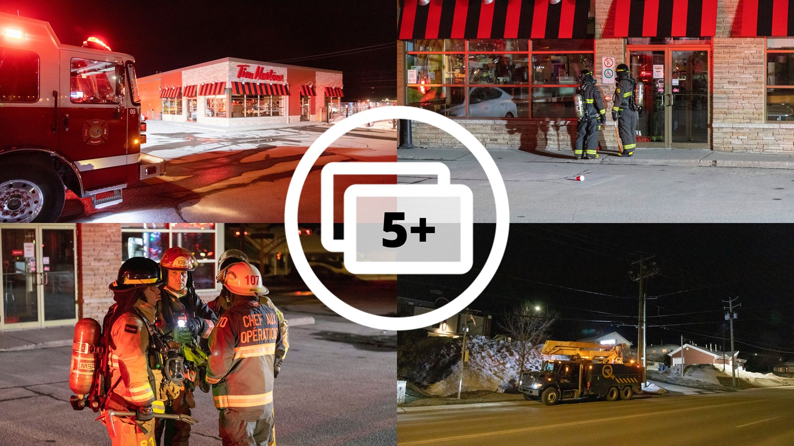 Un problème électrique nécessite l'intervention des pompiers