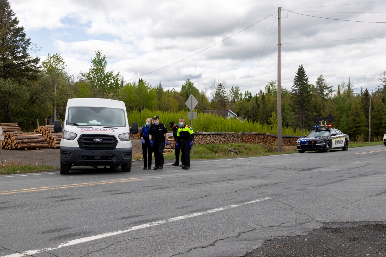 Accident sur la route 204 à Saint-Georges